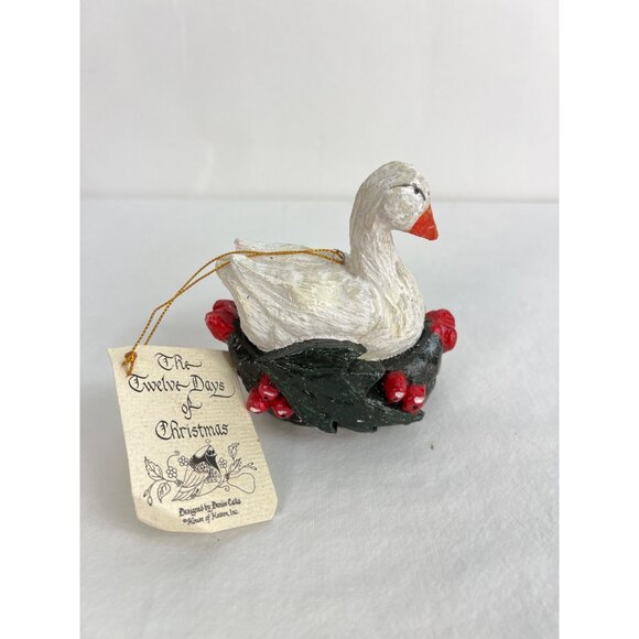 House of Hatten Twelve Days of Christmas Ornament GEESE A LAYING Calla - Picture 1 of 4